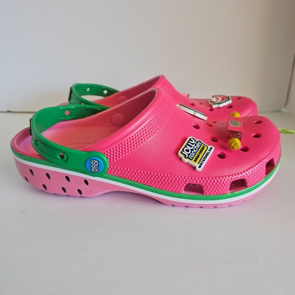 Crocs Jolly Rancher Classic Clog Watermelon Pink M8/W10 - Picture 11 of 13